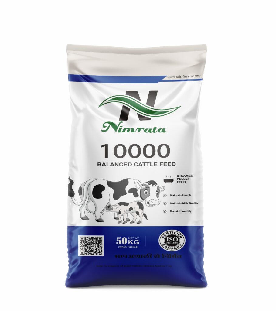 Nimrata 10000 balanced cattle feed 50kg for dairy animals improving milk production and immunity